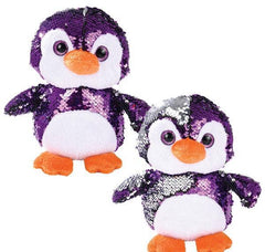 10" SEQUINIMALS PENGUIN ASSORTMENT LLB Plush Toys