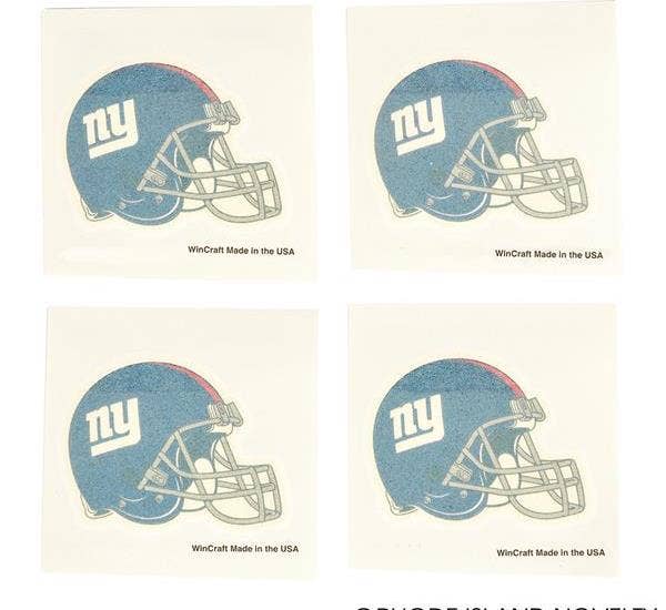 4 PC NEW YORK GIANTS TATTOO SET LLB kids toys