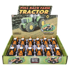 7" DIE-CAST PULL BACK FARM TRACTOR ASSORTMENT LLB Car Toys