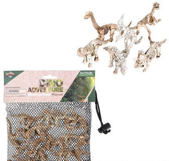 12PC DINO FOSSIL MESH BAG PLAY SET LLB kids toys