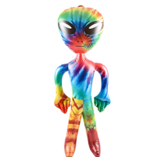 36" TIE DYE ALIEN LLB kids toys