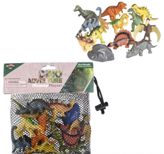 12PC DINOSAUR MESH BAG PLAY SET LLB kids toys