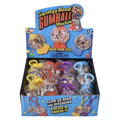 Squeezy Bead Gumball Machine Clip On 2"