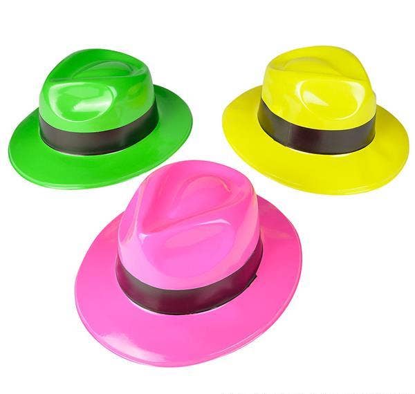 NEON GANGSTER HAT WITH BAND