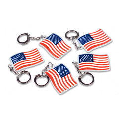 2" AMERICAN FLAG KEYCHAIN LLB Keychain