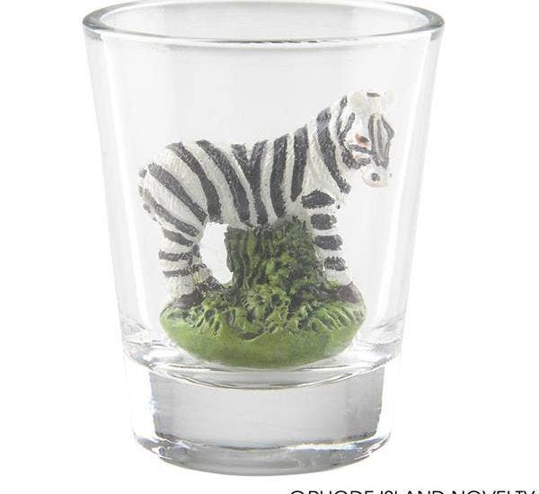 ZEBRA DECORATIVE SHOT GLASS LLB kids toys