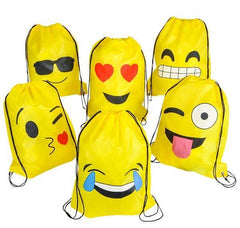 EMOTICON DRAWSTRING BACKPACK 16 x 13" LLB Backpack