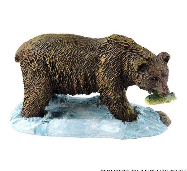 GRIZZLY BEAR RESIN FIGURINE LLB kids toys