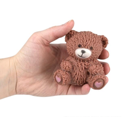 2.75" SQUISH AND SQUEEZE TEDDY BEAR